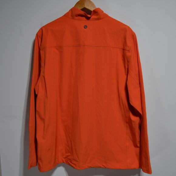 Graham Luxe Lightweight Performance Full Zip Golf Jacket Size XL Orange - Picture 2 of 9